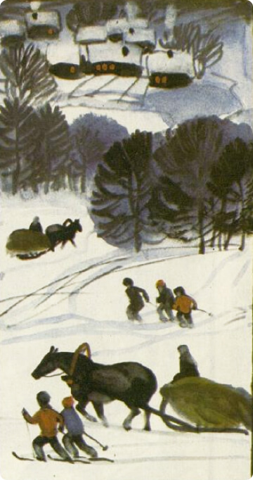 Рисунки из журнала Костер №08. 1971